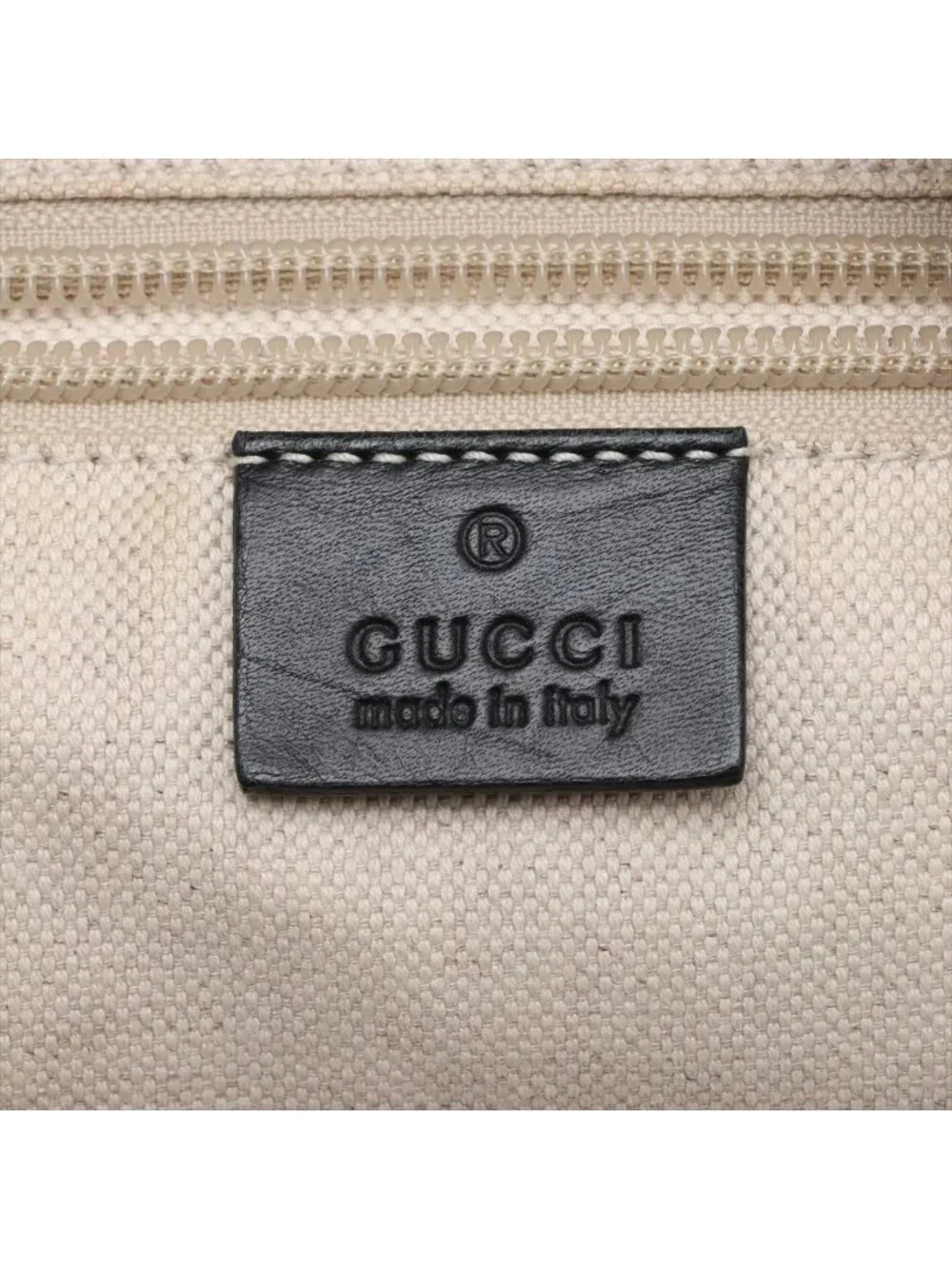 Gucci GG Nylon Leather Backpack Black